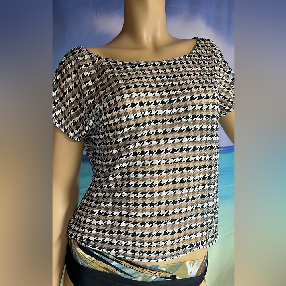 Hound tooth tank top Size S